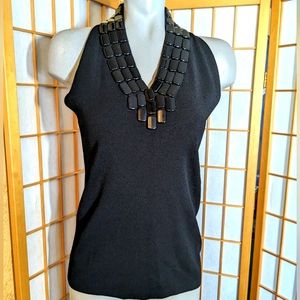 🆕 Anne KLEIN, beaded tank top, NEW with tags, ($195.00) size LG. FINAL PRICE 💧